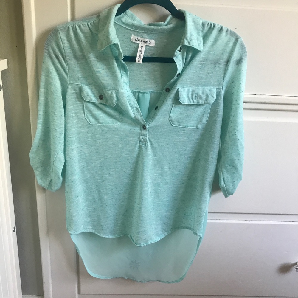 Teal Aeropostale Blouse